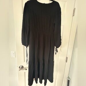 Elegant Black Long Sleeve Dress